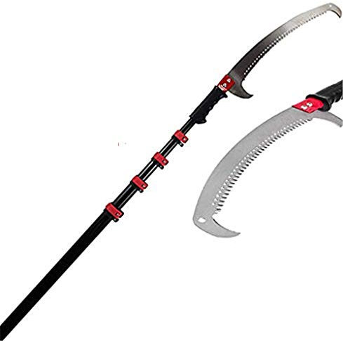 YQ&TL Telescopic Pole Saw 3.6-7.2M Foot Extendable Telescoping Landscaping Pole Saw Used for pruning and pruning branches and leaves high-altitude fruit tree branch saw 7.2M