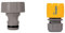 Hozelock Inlet Adaptor for Reels and Carts & Hose end Connector (12.5mm & 15mm)