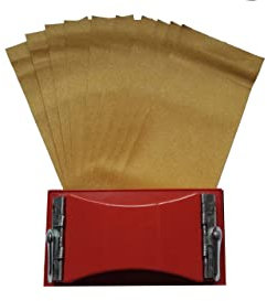 RIKAMA® Schleifklotz mit Klemmvorrichtung | 85 x 160mm im Angebot inkl. 10 Schleifblättern | Handschleifer | Handschleifklotz | Schleifpapier | Hand Schleifblock | Handschleif-Pad | für Holz und Farbe