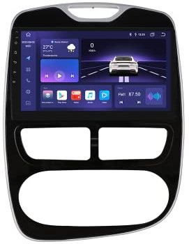 Autoradio Android 13 per Renault Clio 2012-2016, 8-core 4G+32G navigazione GPS radio, con CarPlay wireless Android automatico Bluetooth WiFi mirror link fotocamera posteriore/anteriore FM