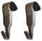 Picture Rail Hooks Bronze Narrow Picture Rail Hooks Heavy Duty Gallery Hanging Moulding Hooks Mirror Photo Frame Hanging Metal Hooks Pack of 2