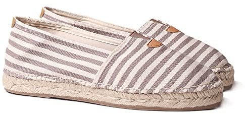 Toni Pons Unisex-Espadrille aus Baumwollstoff - BLANES-DD Taupe, 40 EU