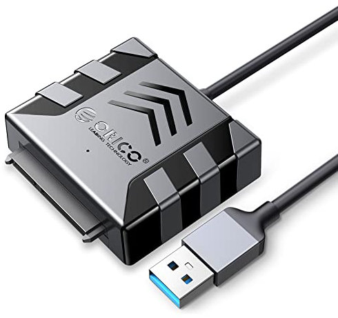 ORICO SATA Kabel Adapter,USB 3.0 zu SATA III Kabel für 2,5 Zoll HDD/SSD Festplatten,Unterstützt UASP,mit 50cm Kable (S1-3A-5)