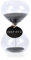 WISEPRO Sablier en Verre Borosilicate 3/5/30/60 min, Noir, Décoration de Bureau