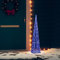 Tidyard LED Leuchtkegel Weihnachtsbeleuchtung Weihnachtsdeko Weihnachten Dekorationsleuchte Lichterpyramide Acryl Deko Blau 90 cm