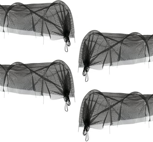 KCT 4 Pack 3m Garden Grow Tunnel Allotment Cloche Net Mesh Plant Cover Veg Protection