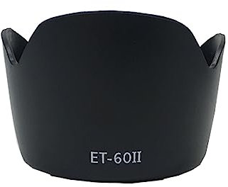 Die Lotus-Gegenlichtblende ET-60 ist for die Canon 1200D-Kamera mit 55-250 mm f/4-5,6 is-Objektiv geeignet