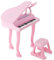 DREAMADE 37 Tasten Keyboard Kinder, Mini E-Piano mit Hocker & Mikrofon & 3 Lehrmodi & 8 Rhythmen & Aufnahme, Elektronisches Klavier für Mädchen & Junge ab 3 Jahre (Pink)