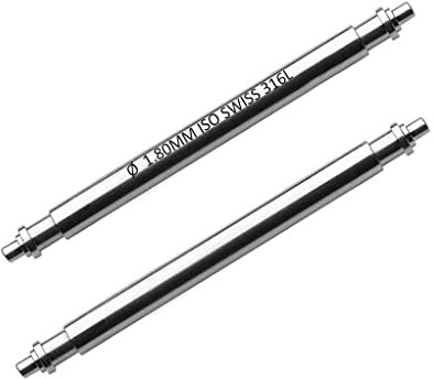 masar 20mm Premium ISO Swiss Xts Ø 1,8 mm Federstege für uhrenarmband Uhren stifte federstifte Armbanduhr federstange Watch pin Spring bar uhrenstege stege 1.8mm INOX 316L - 0,9 mm 2 Pcs 20 mm