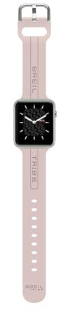 Breil EW0668 Smartwatch SBT-X, con Doppio Cinturino Intercambiabile in Silicone Rosa con Pattern Breil Tribe e in Maglia Mesh Silver, Cassa Nera, Connettività Bluetooth, Chiusura ad Ardiglione