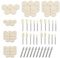 WEDAMOO 100 Stücke Wollfilz Polierscheiben, Wollfilz Montierter Dorn Polierset mit 1/8 Schaft Polierzubehör Polieraufsatz Set für Dremel Rotationswerkzeug Schmuck Metall Glas