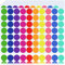10 Farben 20mm Klebepunkte Bunt 1400 Stück Punkt Aufkleber Markierungspunkte Runde Aufkleber Bunte Klebepunkte Glue Dots Farbige Klebepunkte Etiketten Selbstklebende für Kalender Büro Schule