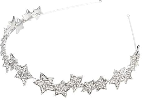 FRCOLOR Elegant Headband Tiara Wedding Crown for Bride Bridesmaid Hair Accessories