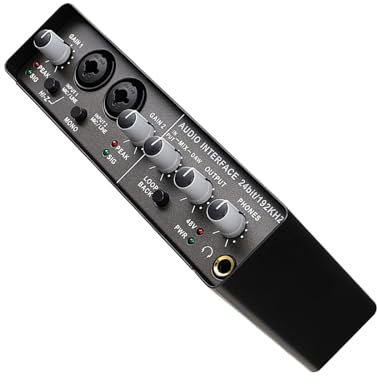 Allayu 24-bit/192KHz Sound Card Capture Every Detail In Audio Playback Metal USB 2.0 External Sound Card With USB-C Connection