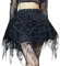 Damen Plaid Rock Hohe Taille Plissee Minirock A Line Skater Röcke Schwarz M