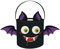 Clastyle Halloween Wacky Secchio di Caramelle con Manico per Ragazzi Ragazze Dolce Pieghevole Trick or Treat Borsa per Bambini Decorazione Forniture di Partito,Pipistrello 3D