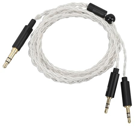 Plyisty Replacement Cable, 3.5mm to Dual 2.5mm Earphone Cable for Hifiman HE400S, HE400I, HE560, HE350, HE1000, HE1000 V2, 3.9ft