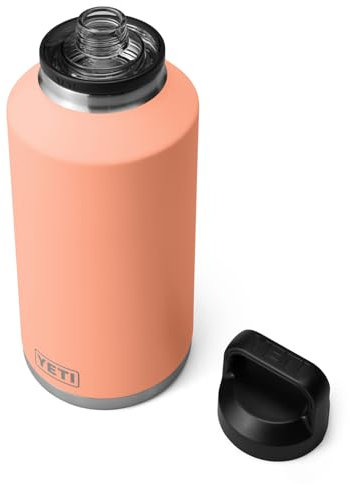 YETI Rambler 64 oz Bottle, Vacuum Insulated, Stainless Steel with Chug Cap, Lowcountry Peach