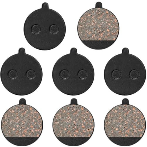ZKGYUS 4 Paare Bremsscheibenbeläge für Elektroroller - Bremsklötze für Scheibenbremse, Ersatzteile für Elektroroller, Hochwertige Bremsbeläge, Geräuschlose und Effiziente Bremsleistung (Halbmetall)