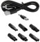 USB Netzkabel Kabel Rasierer Ladegerät Ersatz-Netzteil-Ladegerät für Haarschneidemaschinen, Rasierer, Luftreiniger und Tischlampen – Inklusive DC-Anschluss, USB-Adapter und Netzkabel, 1,5 Meter