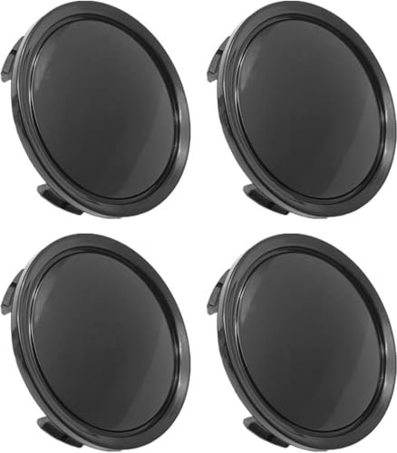 Ceeyoll 4 Pièces Cache Moyeu,Plastique ABS Cache-Moyeu,Cache Moyeu 58 mm (ID 55 mm),Cache Moyeu Seat Universels,Centre de Jante Capuchons,Enjoliveur Roue Centrale pour Voitures remplacer.