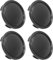 Ceeyoll 4 Pièces Cache Moyeu,Plastique ABS Cache-Moyeu,Cache Moyeu 58 mm (ID 55 mm),Cache Moyeu Seat Universels,Centre de Jante Capuchons,Enjoliveur Roue Centrale pour Voitures remplacer.