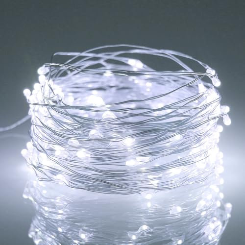 litogo Lichterkette Batterie Timer, 3M 30 LED Lichterkette Innen Wasserdicht Kupferdraht Fairy Lights, Lichterketten Batteriebetrieben (AA Batterie) für Party Weihnachten Hochzeit Deko, Kaltes Weiß