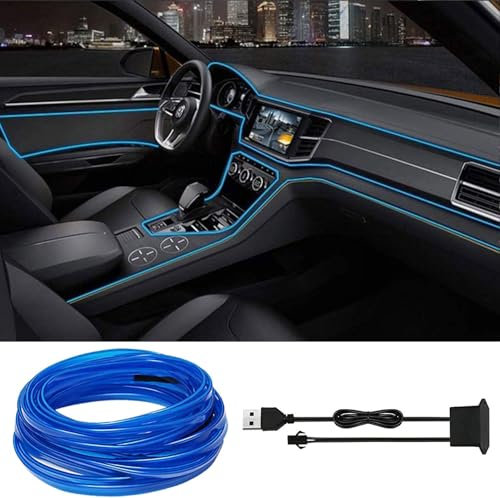 Auto Led Innenbeleuchtung,5m Auto Innenraumbeleuchtung,Led Atmosphäre Licht,Cars Lampe Streifen,LED Tape Cars,Wasserdicht Ambientebeleuchtung,Lampen fürs Personenkraftwagen