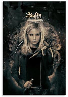 juaseehke Buffy Poster The Vampire Slayer, dekoratives Leinwandposter, ästhetischer Poster, Wandkunst, Dekor-Poster, 30 x 45 cm, ungerahmt, 7 Stück