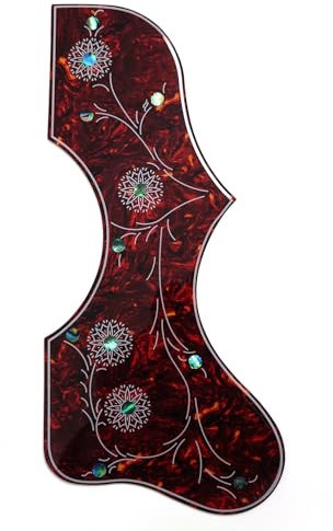 Akustikgitarren-Schlagbrett, für Gibson J-200 SJ-200, 2 mm dicke Kratzplatte, selbstklebender Gitarrenplektrum, universelle Passform für 104-106 cm Akustikgitarre (A-Stil)