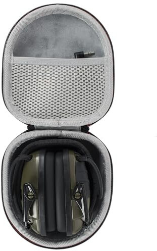 YIIWAY Harte Tasche Hülle Case Kompatibel mit Honeywell Howard Leight Impact Sport/Walker's Razor Slim Elektronische Ohrenschützer, Nur Tasche - Schwarz YC88002