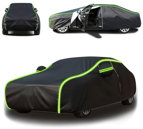 XMYAN Autogarage Abdeckung für 𝖲𝗎𝗓𝗎𝗄𝗂 Vitara JX 3-Door Hardtop, Abdeckplane Auto All Weather Vollgarage Ganzgarage Winddicht Regen Sonne Staub(Black,für 𝖲𝗎𝗓𝗎𝗄𝗂 Vitara JX 3-Door Hardtop)