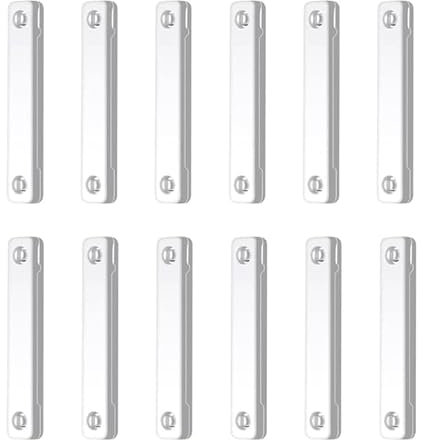 Ruaizel 12 tiras magnéticas, tiras magnéticas autoadhesivas para mosquitera, imanes para mosquitera, clips de ventana para mosquitera, cortinas de malla