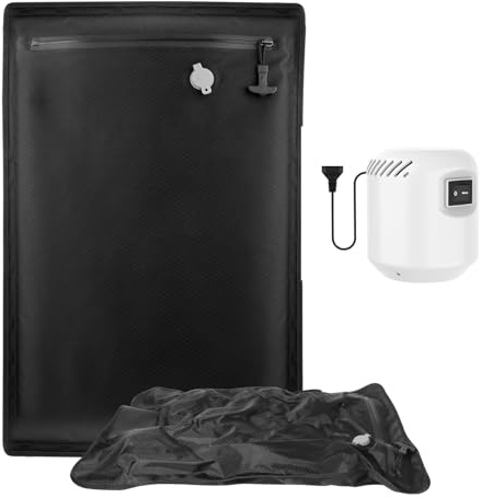 Valise sous Vide Professionnel Réutilisable, Puersit Sacs Sous Vide pour Vêtements avec Pompe IP67 Étanché Peu encombrant Léger et durable