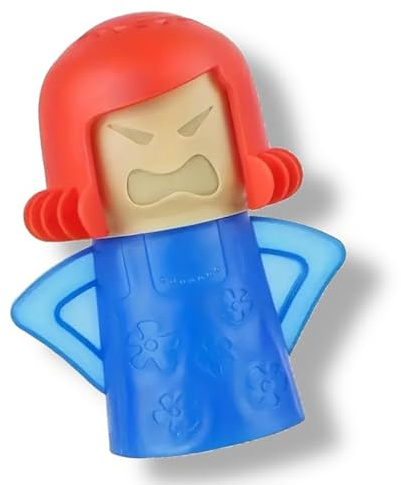 ANGRY MAMA Mikrowellenreiniger - Mikrowelle Dampfreiniger Küchenreiniger Figur BLAU - reinigt & desinfiziert mit Wasser & Essig alle Mikrowellen | ChimpTools