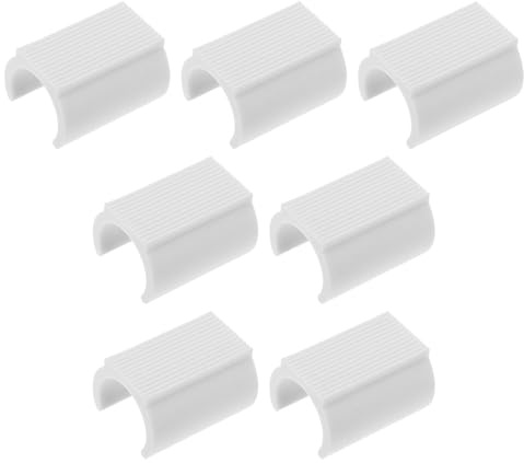 Hemobllo rutschfeste Stuhlbeinkappen 8 Stück U Förmige Bodenschoner für Möbel Füße Leise Montage für Hartholzböden und Gartenmöbel 2,5X2,5cm