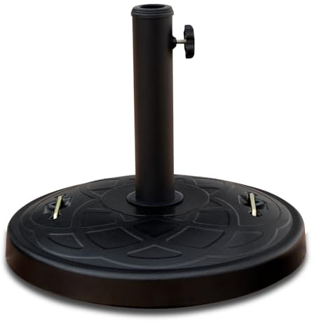 LG Outdoor 22kg Concrete Parasol Base – Heavy‑Duty Garden Umbrella Stand – Fits 38–48mm Poles, Secure Table‑Use Design with Hand‑Tightening Locking Bolt