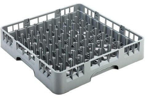 We Can Source It Ltd Plate Dishwasher Rack, Grey Polypropylene Pegged Rack Commercial Washer Compatible For Cups, Dishes & Containers, Quick Drying, Commercial & Home Use - 101x500x500mm