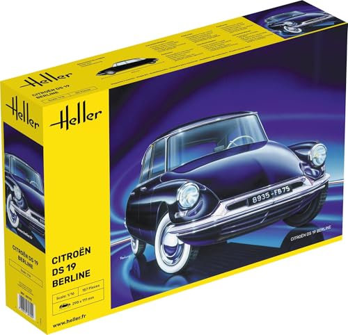 Glow2B Heller 80795 Modellbausatz Citroën DS 19, Schwarz