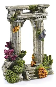 Aquarium Ornaments Resin - Twin Columns Ruin 8.5