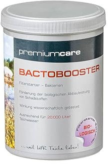 FIAP premiumcare BACTOBOOSTER 1.000 g - Filterstarter - Bakterienstarter - Wasseraufbreiter - Mikroorganismen für Garten- und Schwimmteiche -