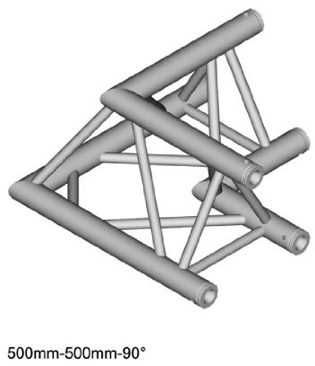 DT 33 C21-L90 90 degree Corner 50cm