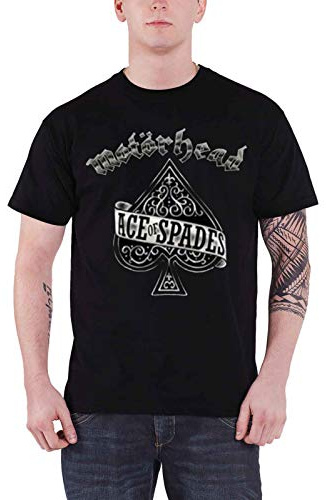 Motorhead T Shirt Ace of Spades Distressed Band Logo offiziell Herren Nue
