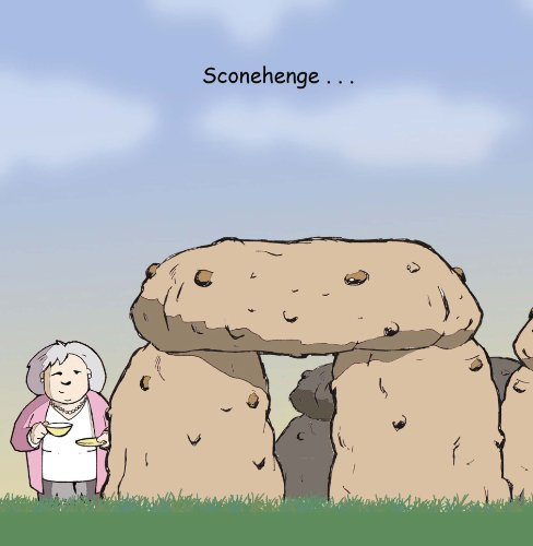 Shaggy Langflor Hochflor Teppich Funny Sconehenge Twizler Karte