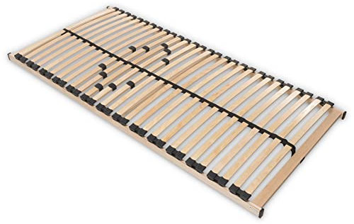 Betten-ABC Max1 Lattenrost, mit 28 Leisten und Mittelzonenverstellung, für alle Matratzen geeignet, Made in Germany, Nicht verstellbar | Fertig montiert, Größe: 100 x 200 cm