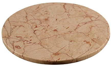 Yuchengstone Runde Servierplatte aus Marmor Ø22cm (rosa)