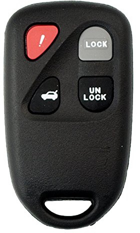 New Keyless Entry 4 Button Remote Car Key Fob for 2004-2008 Mazda RX-8 w/FREE DIY Programming Guide
