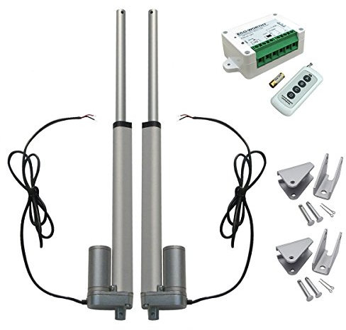 DCHOUSE 2 pz 10 Stroke Attuatore Lineare 12 Volt 12 V DC 250mm Attuatore Movimento Lineare Wireless Kit Telecomando Con Motore Lineare Staffe di Montaggio