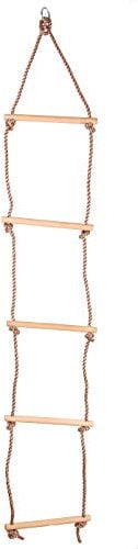 OTITU Escalar Niños Escalera De Cuerda Exterior - Escaleras De Escalada Cuerda De Escalada, 1,80m Accesorios De Escalada Jardín Niños, Juguete De Aventura Resistente A La Intemperie