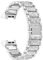 YOOSIDE Armband für Fitbit Charge 4/Charge 3,Edelstahl Metall Ersatzarmbänder Kristall Armbänder Fitness Zubehör für Fitbit Charge 3/Charge 4,Silber
